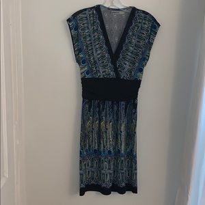Bailey Blue V-neck cap sleeve dress